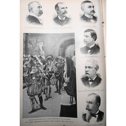 Harper's Weekly April 22, 1893 - Naval maneuvers; Circus; French cavalry;Artists