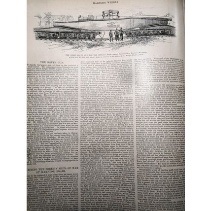 Harper's Weekly April 22, 1893 - Naval maneuvers; Circus; French cavalry;Artists