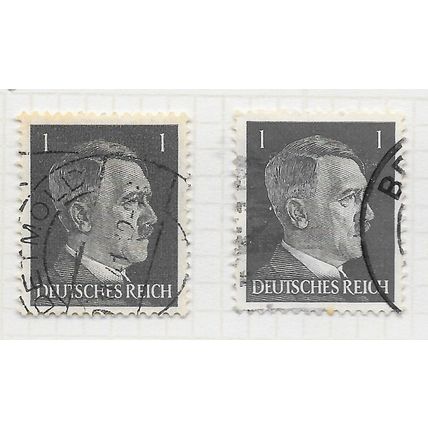 GERMANY 1941 HITLER HEAD 1Pf SHADE POSTMARK U-PICK CHOOSE FROM STAMPS Mi 781