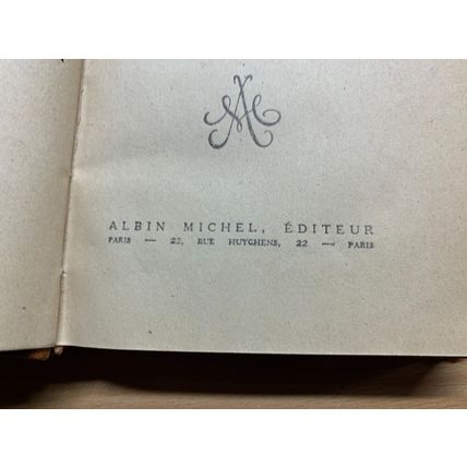 RARE* 1ST EDITION 1926 PIERRE BENOIT "ALBERTE" FRENCH FICTION BOOK (P3)
