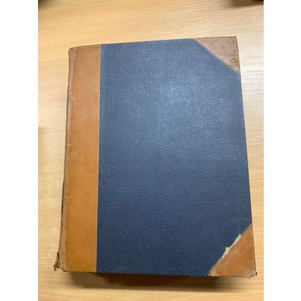 1904 PUNCH MAGAZINE BOUND VOLUMES HEAVY 2.9kg LEATHER ANTIQUE BOOK (P14)