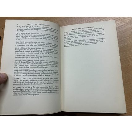 1937 "NEW WRITING" STORIES OF 15,000 WORDS EM FORSTER HARDBACK BOOK (P4)