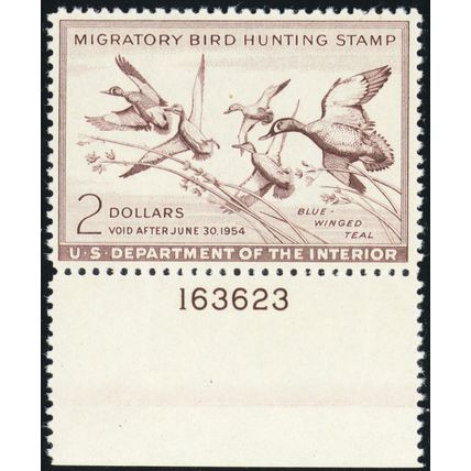 RW20, Mint NH $2 Duck Stamp - With PL# * Stuart Katz