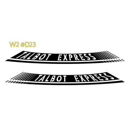 2 x Campervan Motorhome Decal Talbot Express DECAL, GRAPHIC, STICKER #D23