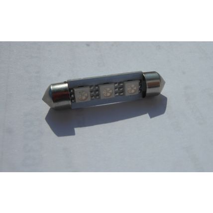 festoon bulb 1 X 41MM 3 SMD 5050 LED BLUE NUMBER PLATE BULBS 40MM 42MM
