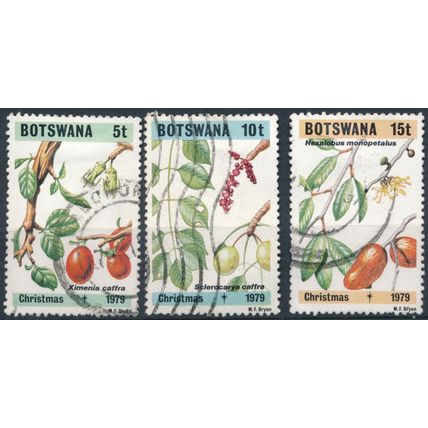 Christmas: 3 Values - Botswana 1979 - FH - SG 454/6