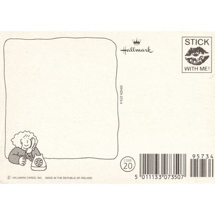 HALLMARK POSTCARD : HAIR *