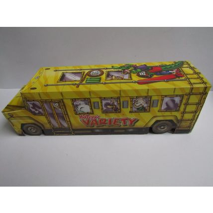 Kellogg`s 2004 Variety Pack Cereal Box Safari Bus Chocolate Fountain Tour