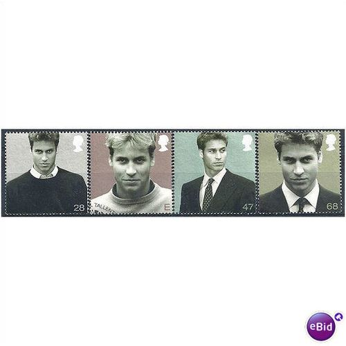 2003 Prince William Set SG2381-84 Very Fine Used