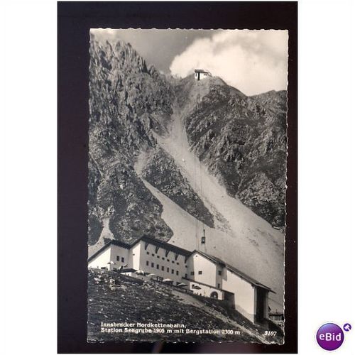 Austria INNSBRUCK Nordkettenbahn Station Postcard by Chizzall (3107)
