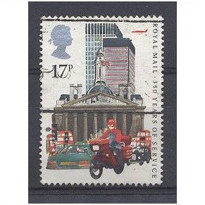SG1290 17p Datapost Motorcyclist,City of London.Fine Used.nb12