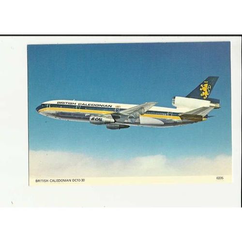 Aviation 0205 BRITISH CALEDONIAN DC10-30 Postcard by Skilton (a)