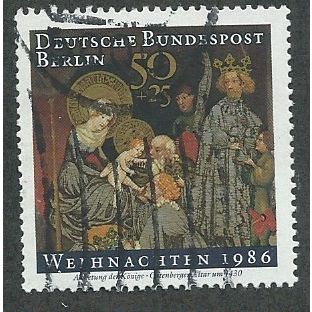 BERLIN -1986 50pf+ 25 'CHRISTMAS' FINE USED (EBID44-896)