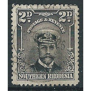 Southern Rhodesia 1924 SG4 2d Black & Purple-Grey Fine Used....