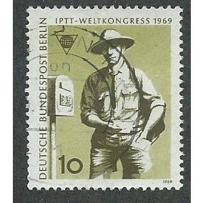BERLIN - 1969 10pf 'I.P.T.T WORLD CONGRESS' FINE USED (EBID49-714)