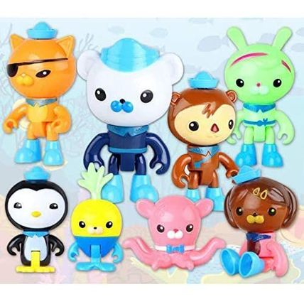 8Pcs Octonauts Cake Decor Topper Figurine Figure Doll Cartoon for Children Kids