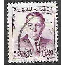Maroc 1962 Michel 494 O Cote (2005) 0.20 € Hassan II Cachet rond