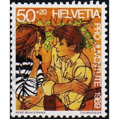 Switzerland. 1989 50c+20c S.G.J309 Used