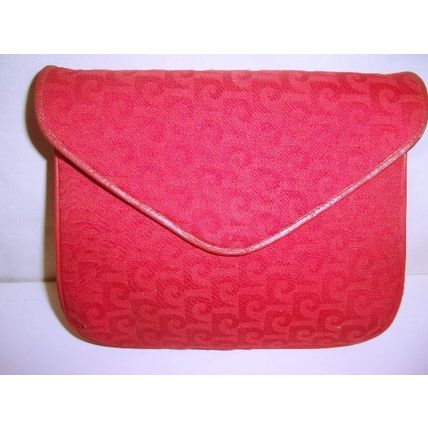 Vintage Pierre Cardin Small Red Monogram Cross Body Shoulder Bag