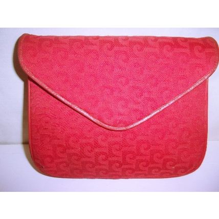 Vintage Pierre Cardin Small Red Monogram Cross Body Shoulder Bag