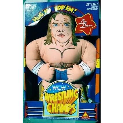 wwf ljn hasbro wrestling superstars 22" lex luger wrestling buddies figure
