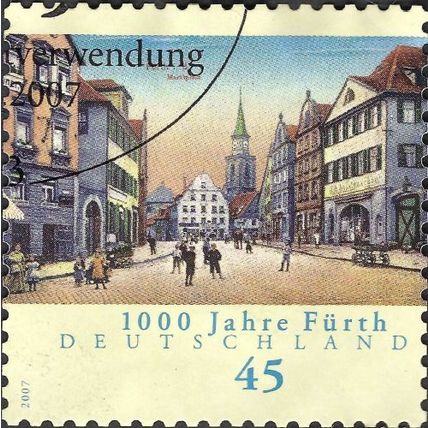 GERMANY, Furth, 1000 years, yellow 2007, 0.45, #5