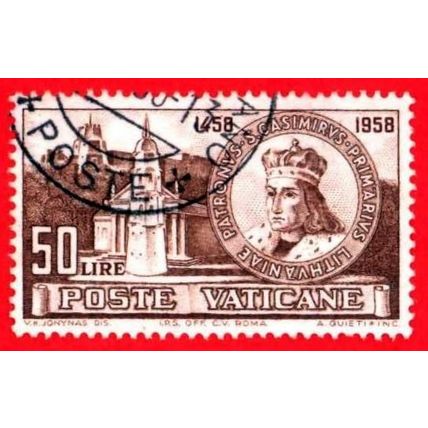 VATICANO. 1959. MICHEL # 330. SAN CASIMIRO. PATRONO DE LITUANIA