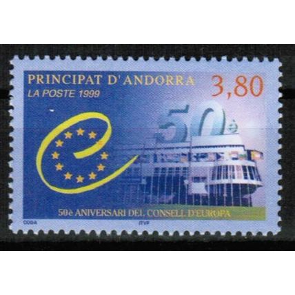 1999 Andorra - Sc# 507 Mint NH - Council of Europe 3.80fr