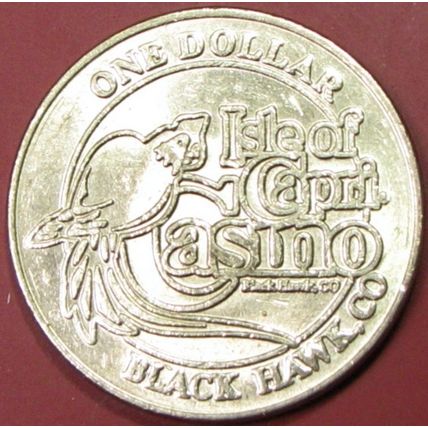 Isle of Capri. $1 Casino Token. Black Hawk, CO. 09A.