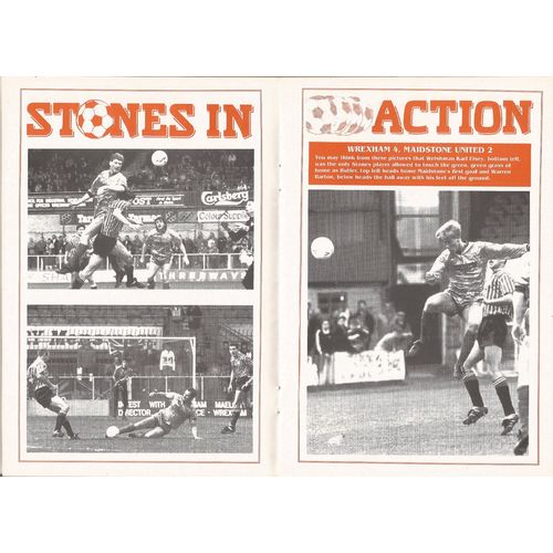 1989-90 MAIDSTONE UNITED v GILLINGHAM (Very Good Condition - No Writing)