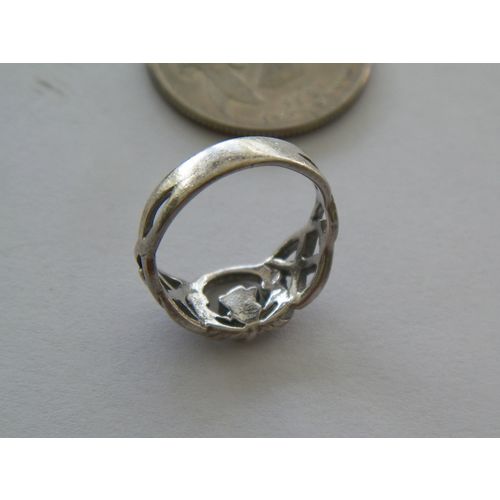 VNTG SIZE 6 CELTIC CLADDAGH RING