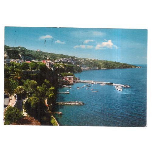 SORRENTO, Port...used postcard 1984 postmark =