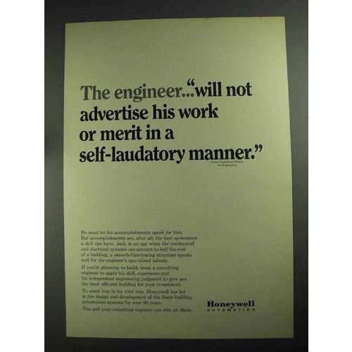 1968 Honeywell Automation Ad - The Engineer