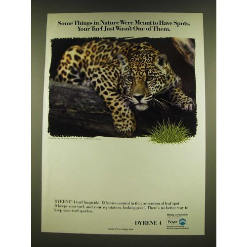 1990 Bayer Mobay dyrene 4 Turf fungicide Ad - Some things in nature