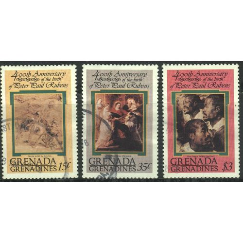 Grenada Grenadines 1978 - SG280/283/284 - Rubens x 3 - used