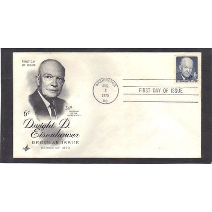 FDC Art Craft 1393 6c Dwight Eisenhower (Cachet-U/A) CV39326