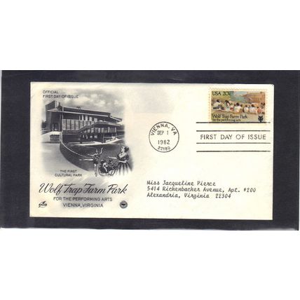 FDC Art Craft 2018 20c Wolf Trap (Cachet-Type/A) CV42953