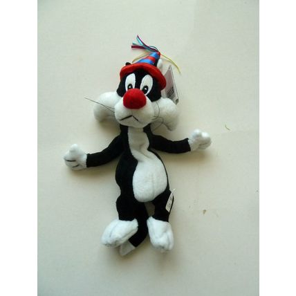 WARNER BROTHERS STORE MINI BEANIE BEAN BAG - SYLVESTER BIRTHDAY