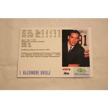 Alexandre Daigle 1993 Classic '93 Hockey Draft NO. 1
