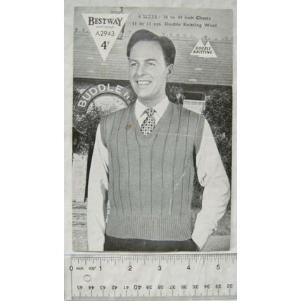 Vintage: Bestway A2943 man's slipover in wide rib, DK