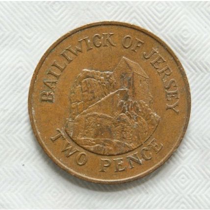 1984 Bailwick of Jersey two pence coin, Hermitage of St. Helier