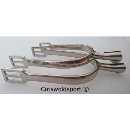 CS Gents Substantial Stainless Steel Smooth Disk Wheel Spurs 35mm