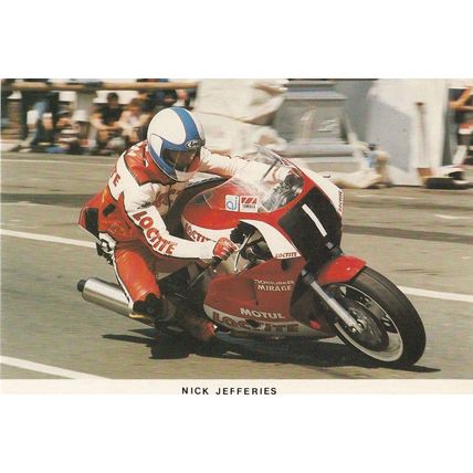 Nick Jefferies TT Races Motorbike Superbike Isle Of Man Limited Edition Postcard