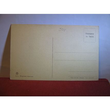 novel, PROMESSI SPOSI by A. Manzoni. unused antique postcard #
