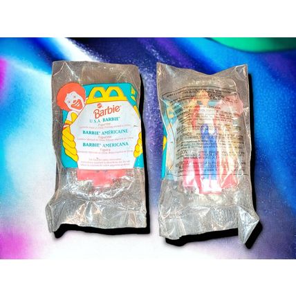USA Barbie Figure Happy Meal Figurine #5 SEALED 1995 McDonalds