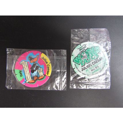 Walkers Looney Tunes 1996 World Tour Tazos SEALED Tazo Choice (e40)