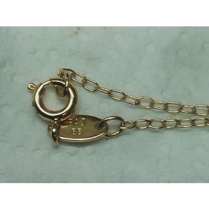 Signed PAJ BB Diamond Accent Gold-Plated Cross Pendant Necklace