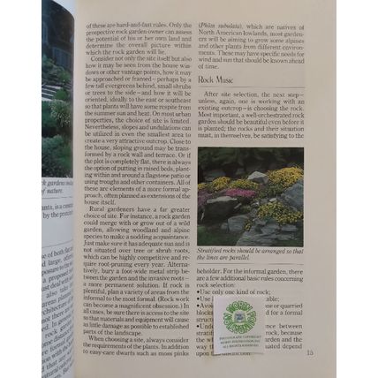 LOT of 2 BOOKS on ROCK GARDENING & PLANTS & GARDENS