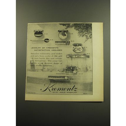 1959 Krementz Jewelry Ad - Jewelry by Krementz, satisfaction assured