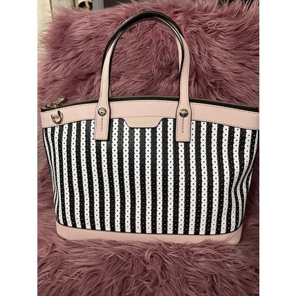 Henri Bendel Striped Designer Fashionable Bag